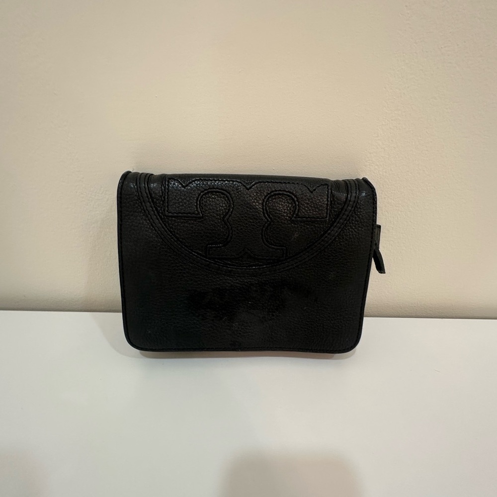 Tory Burch Black Leather Clutch